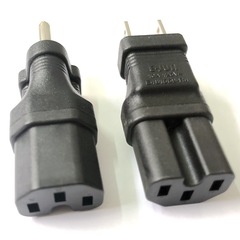 Elbow pin male C14 pin suffix C13 eight-character suffix C7 to 8-character male C8 adapter plum blossom tail c5 right angle plug