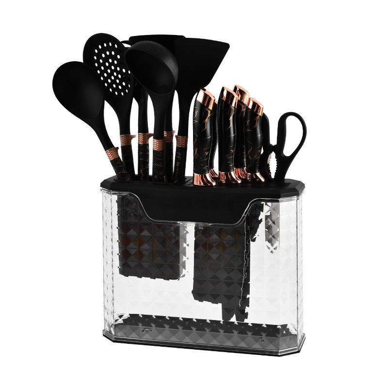 Kit de cocina de silicona de 13 piezas de grado alimenticio de cocina antiadherente de silicona cuchillo doméstico multifuncional conjunto de herramientas combinadas