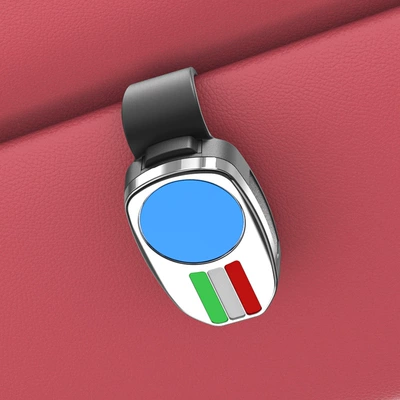 Cross-Border Multifunctional Car Glasses Clip Car Glasses Clip/Bill Clip - bright-silver