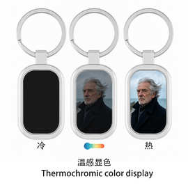 现货供应金属钥匙扣小礼品可彩色印刷Logo刻字滴胶钥匙链挂件激光