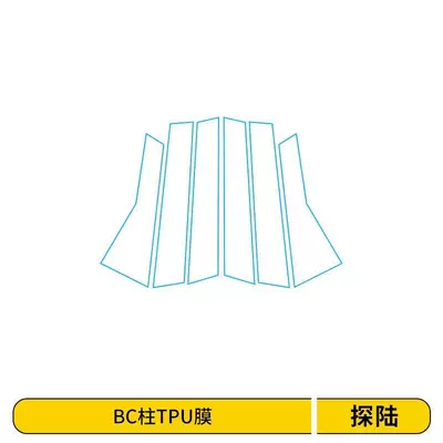 Protective Film Navigation Central Control | Car interior film - mid-pole-membrane