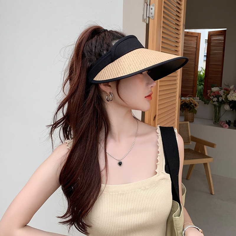 Women's Basic Solid Color Big Eaves Sun Hat display picture 3