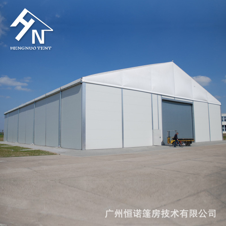 户外仓储帐篷白色可防风雨铝合金仓库篷房厂家直销活动专用