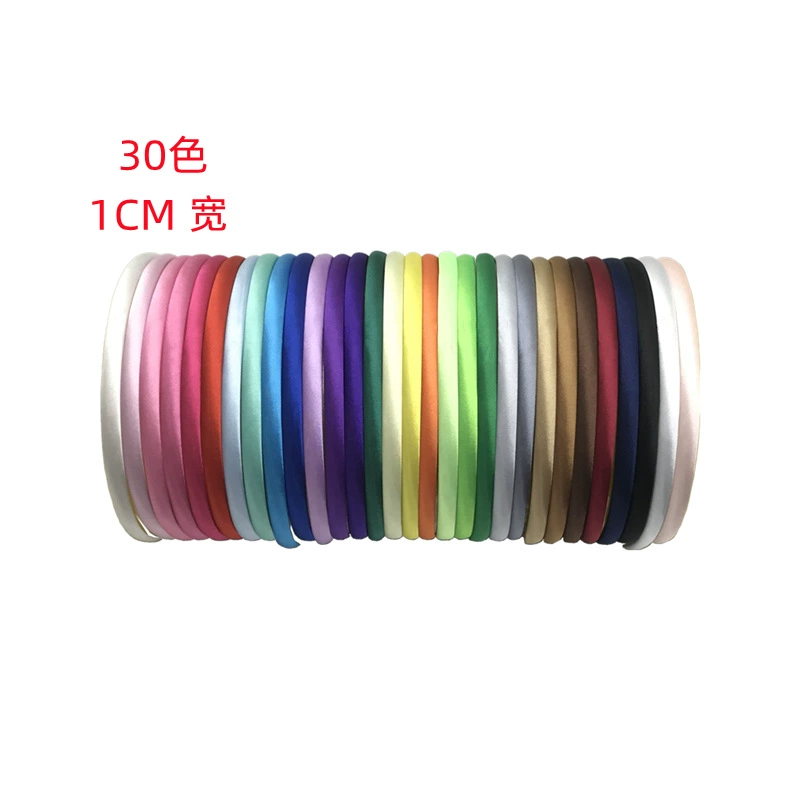 30 цветов, тканевые повязки на голову в конфетных тонах, 1 см, в европейском и американском стиле, для самостоятельного изготовления, не повреждают волосы, аксессуары для волос для женщин, кольцевые