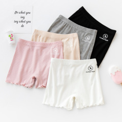 夏季兒童安全褲 韓版螺紋莫代兒女童三分褲 兒童打底褲 女童短褲