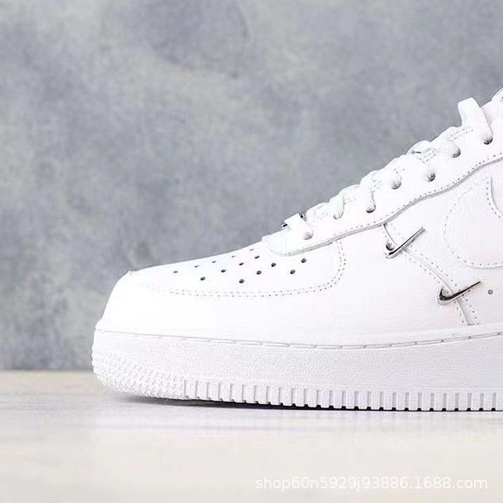Putian zapatos de la Fuerza Aérea N ° 1 zapatos bajos del tablero superior AF1 zapatos blancos Alta versión AF1 pareja zapatos de hombre y mujer de moda casual