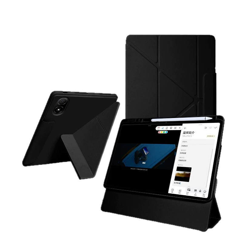 Чехол для Lenovo Xiaoxin Tablet ProGT 12.7" магнитный присасывающийся, 11" с кольцом съемный кожаный чехол для 24/25