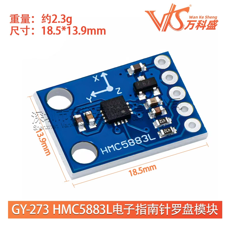 GY-273 HMC5883L Электронный Гид Прозрачная Передающая Плита Модуль Трехосевой Магнитный Поле Сенсор