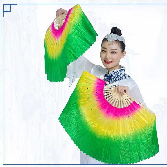 【左右の右手のペア】ダンス扇子のダンス扇子の広場のダンスの舞台の両面のヤンコの歌を捻って扇子を演出します。|undefined