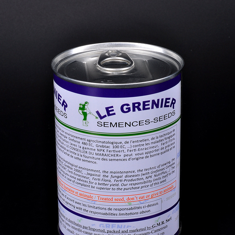 源头厂家供应圆形种子铁罐密封农业水果种子罐马口铁包装罐