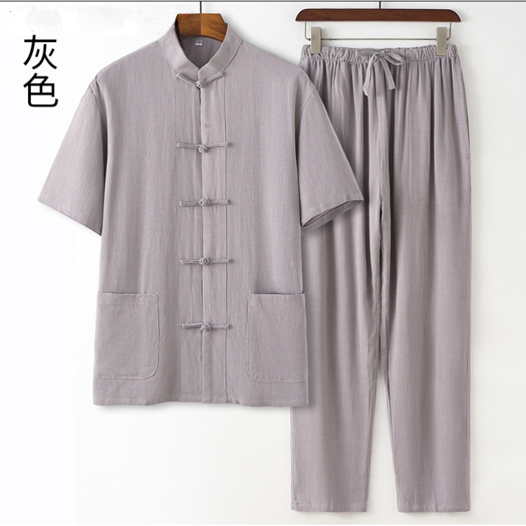 Thin set, Chinese style, cotton and linen