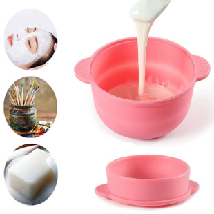 Cross-border silicone mask bowl creative foldable silicone bowl high temperature resistant wax melting bowl beauty wax removal machine liner