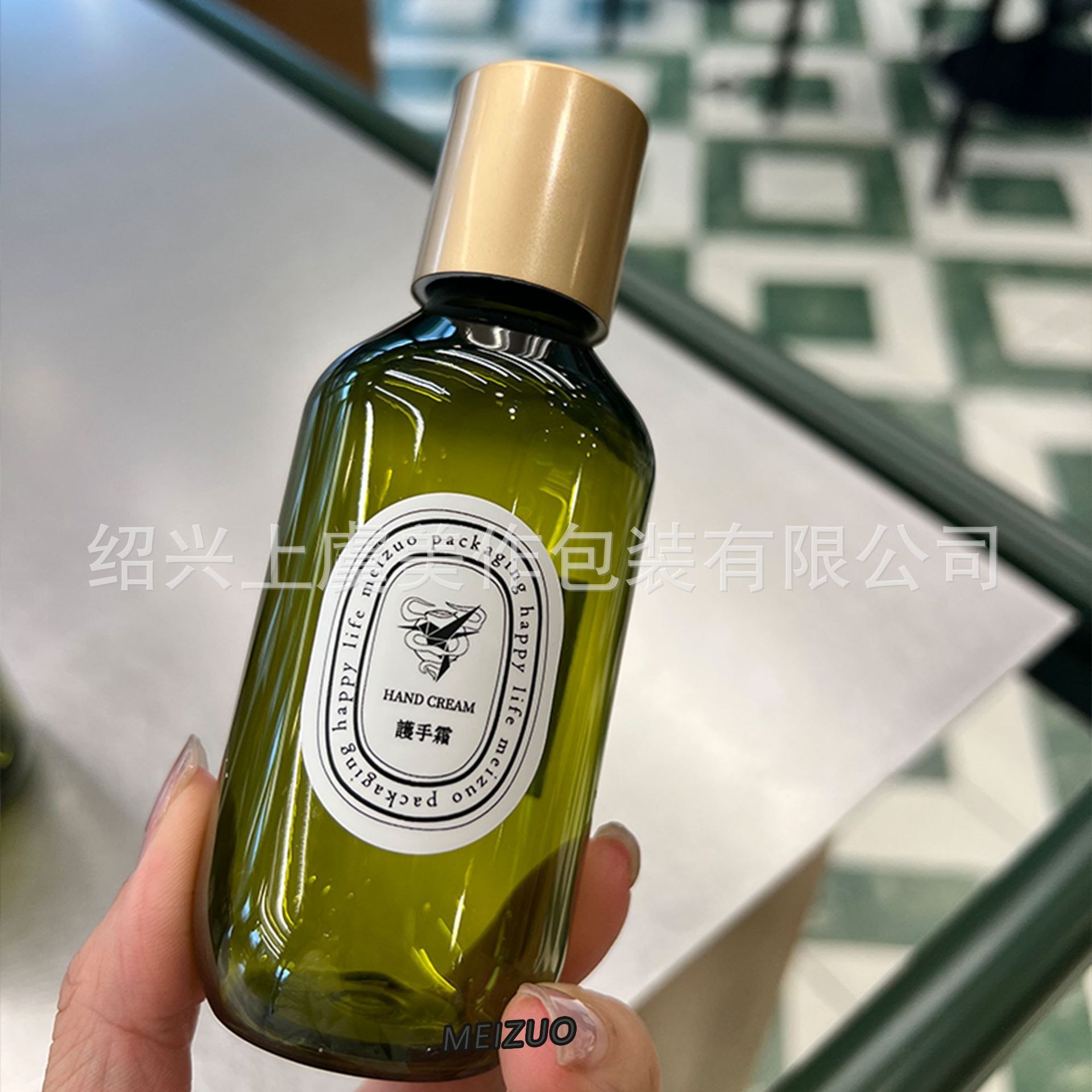 Sen verde protector de luz natural viento tipo tapa de tornillo botella de reemplazo de loción de gran capacidad 500ml champú acondicionador de cabello baño