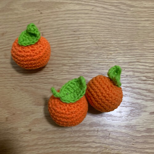 Hand-knitted Orange Future is Bright Keychain Ornament Car Bag Decorative Creative Gift Gift Wholesale