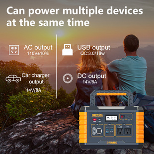 Cross-border explosions 1120Wh super capacitor battery 220V supports wireless fast charging 1000W outdoor energy storage power supply