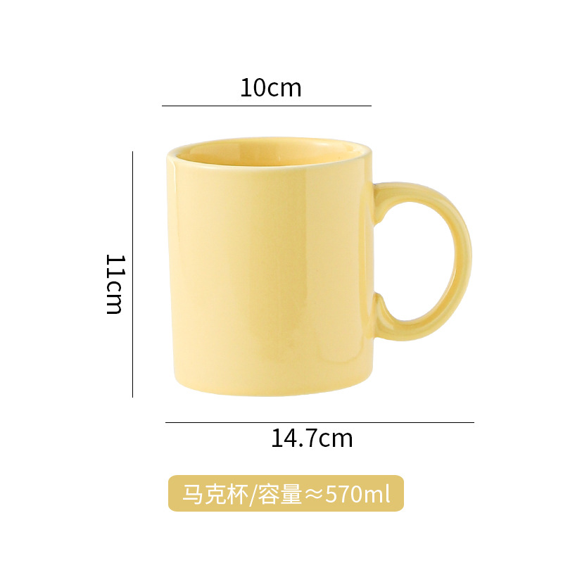 Hermosas tazas de Navidad pintadas a mano creativas lindas tazas de cerámica esmaltadas con tazas de dibujos animados de color con cucharas tazas de desayuno