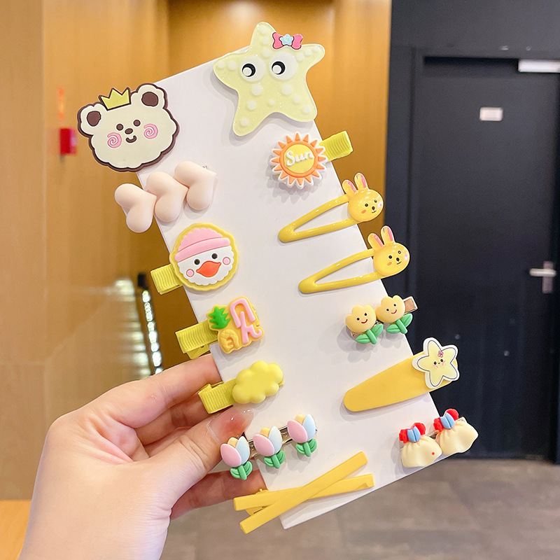夏季儿童毛绒发卡侧边夹小香风头饰女童不伤发高级感可爱发夹|undefined