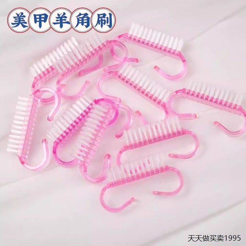 Nail art cleaning tools horn brush translucent nail brush hard dust brush small size horn brush to remove dust