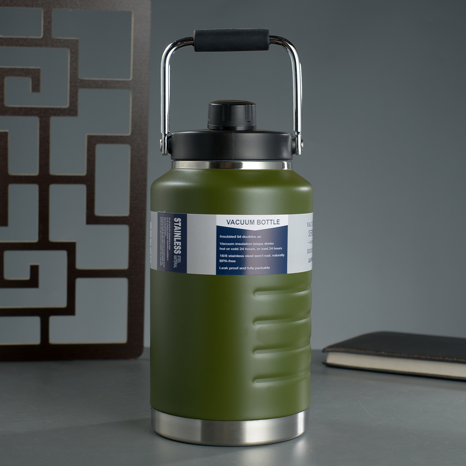 Transfronterizos de 2L de gran capacidad de hervidor de agua de aislamiento 304 taza de acero inoxidable de agua deportiva portátil cubo de agua de calentamiento