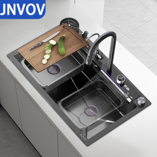 Large Single Sink Kitchen Household 304 Stainless Steel Countertop Undermount Sink Handmade Thick