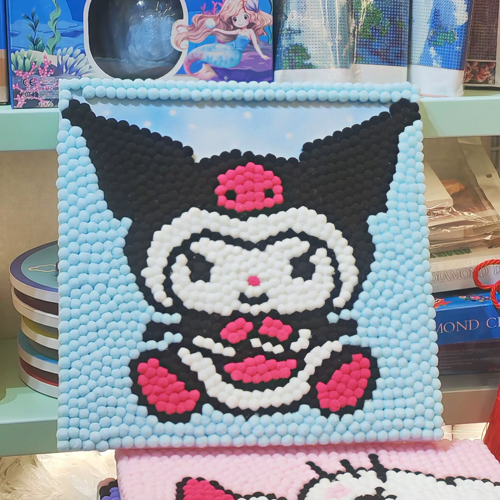 Materials set, children's small bag, plush stickers, DIY