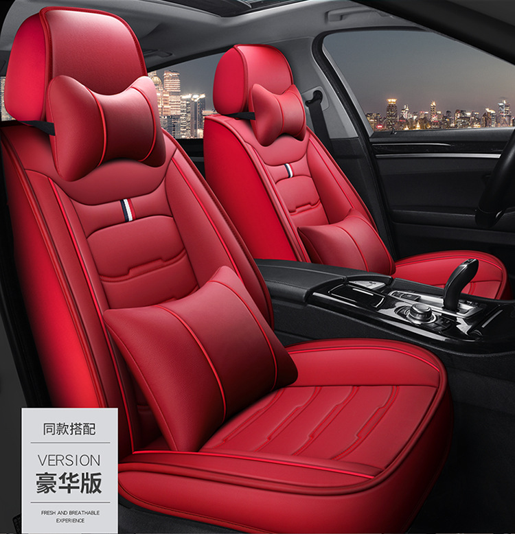 Car Seat Cover Fully Enclosed Cross-Border Foreign Trade Full Leather Seat Cover Four-Season Universal Seat Cover Five-Seater Seat Cushion