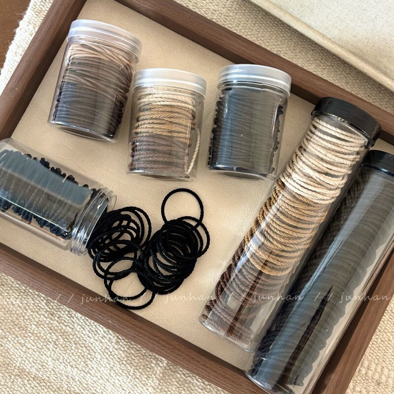 Daily hair rope canned head rope rubber band Morandi basic simple practical and durable hair ring headdress