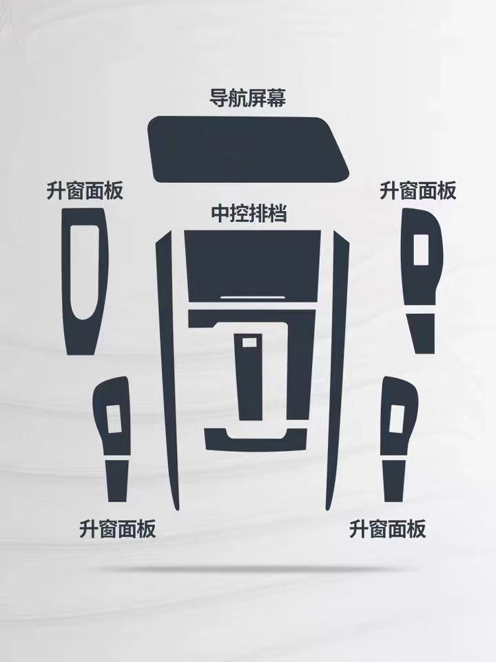 Interior Film for Mazda 3 Axela, Atenza Cx-30 Central Control Navigation Transparent Tpu Protective Film Modification Decoration