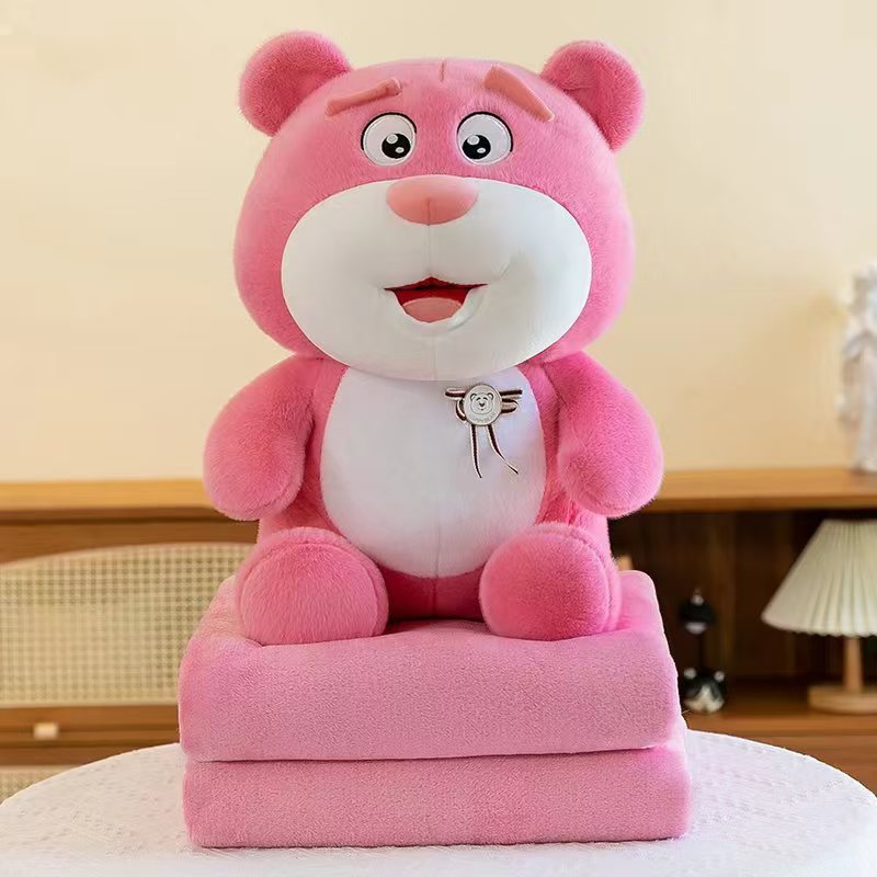 Manta de peluche 2 en 1 – Muñeca y edredón – Ideal para siesta en oficina
