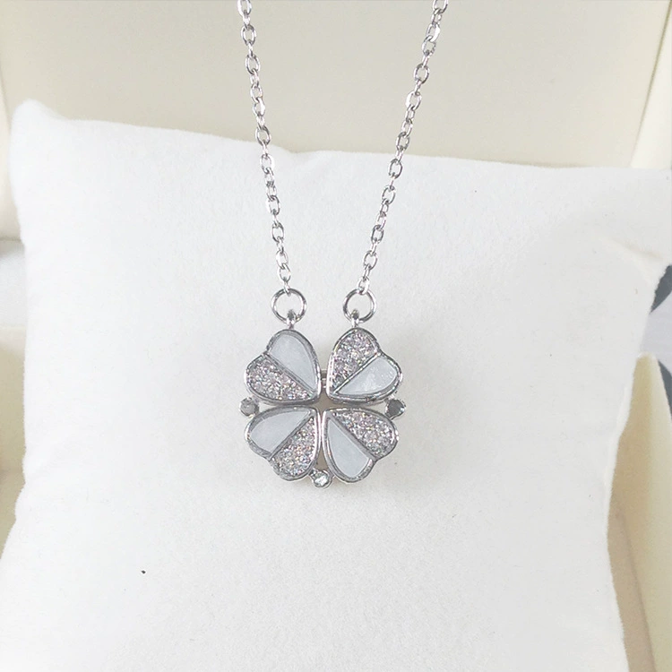 Necklace, chain for key bag , accessory, four-leaf clover