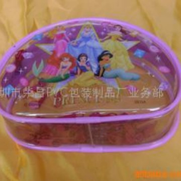 深圳PVC化妆品拉链袋胶骨袋化妆品收纳袋饰品袋 闪粉袋 PVC注油袋