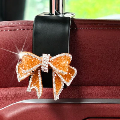 Full Rhinestone Bowknot Car Other Automotive Interior Supplies - gold