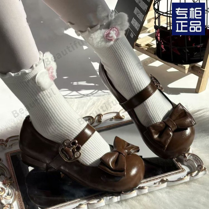 【小圆宝现货】猫叔鞋铺原创百搭可爱洛丽塔lo鞋低跟圆头lolita鞋|undefined
