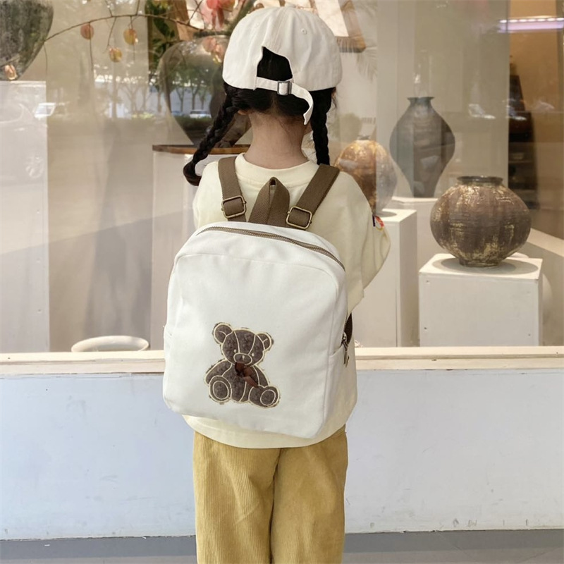 Cariño lindo oso jardín de infantes bebé mochila de dibujos animados mochila para niños y niñas nueva mochila para niños de comercio exterior