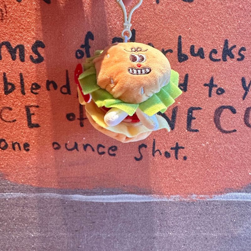 かわいいハンバーガー、フライドポテト、ホットドッグ、ハンバーガーサンドイッチ、チキンレッグぬいぐるみペンダント、アーケードゲームセンターのクレーンゲームギフト|undefined