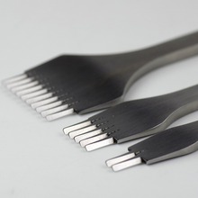 法斩斜平斩精磨手工diy皮革工具打孔工具非菱斩圆斩侧齿缝精抛光
