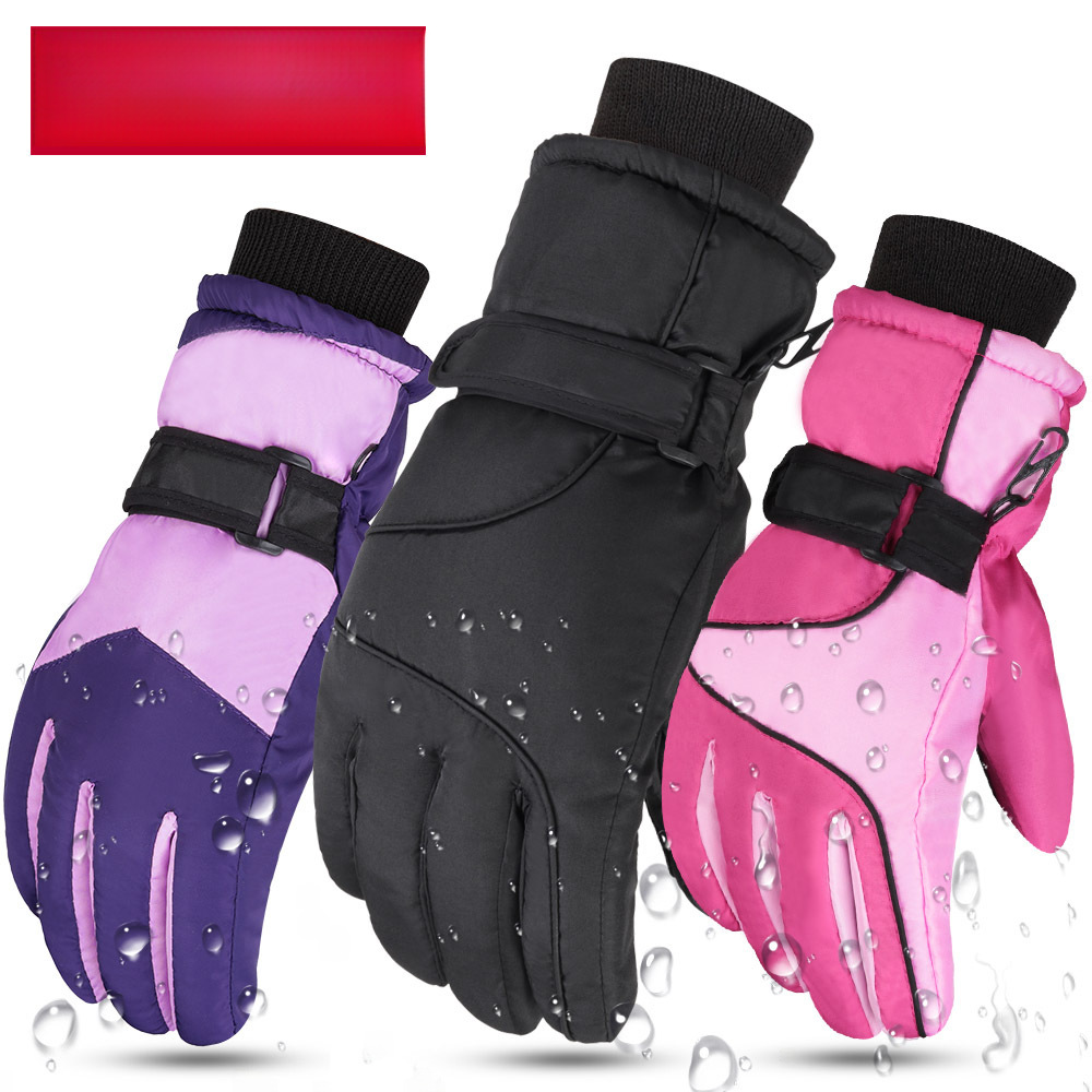 Kazi Meng Winter Men's and Women's Couple Cold-proof Windproof Waterproof Non-slip Riding Ski Thickened Warm Touchscreen Gloves_voghion.com