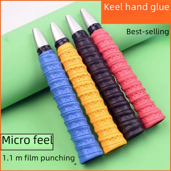 Sweat-Absorbing Racket Grip Tape, Sticky, Breathable, Non-Slip Tape for Outdoor Tennis Racket Handle, Anti-Slip Tape, Ribbed Grip Tape Wholesale