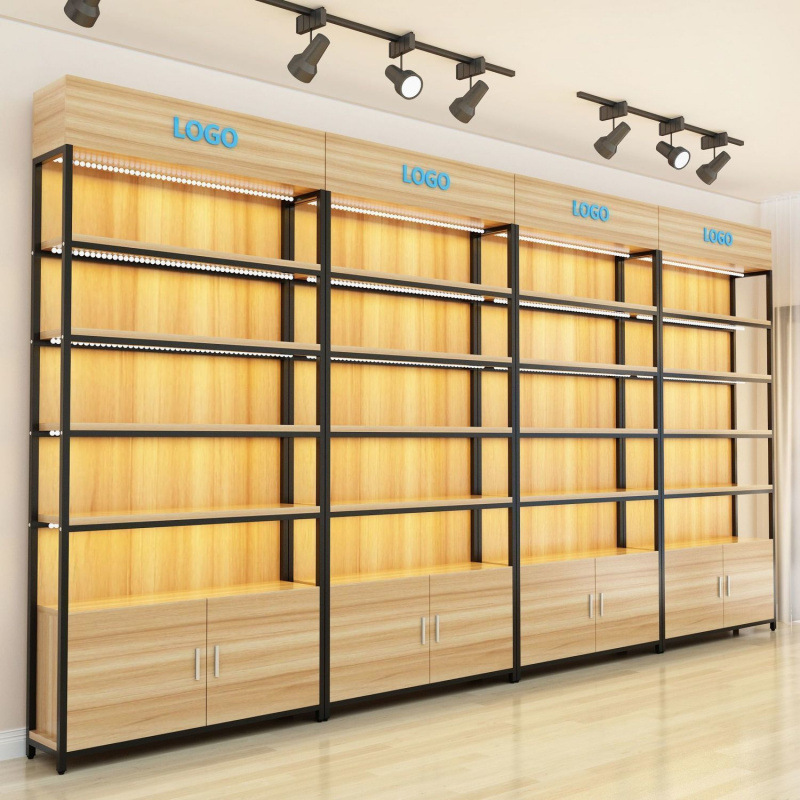 店铺货架置物架多层展示架产品架便利店货柜产品文具化妆品展示柜|undefined