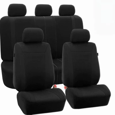 Universal seat cover — Duo - black-9-piece-set-five-seats