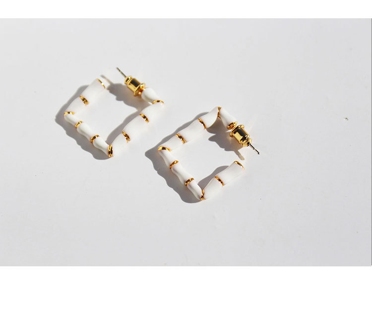 Fashion Geometric Copper Plating Ear Studs 1 Pair