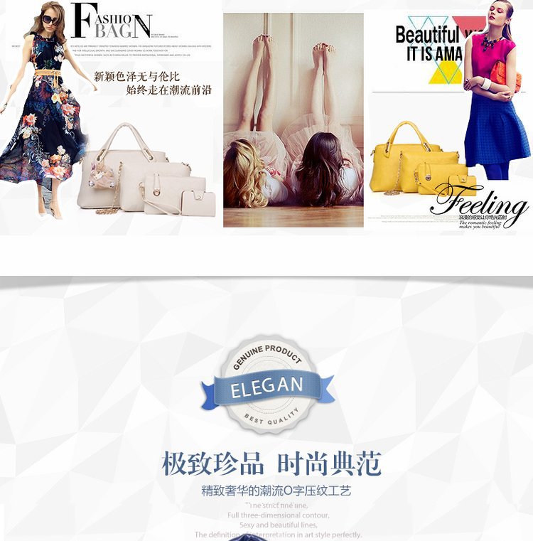New Bear four-piece set, European and American trend women's single-shoulder bag, crossbody and hand-carry bag, cross-border one-piece delivery worldwide undefined