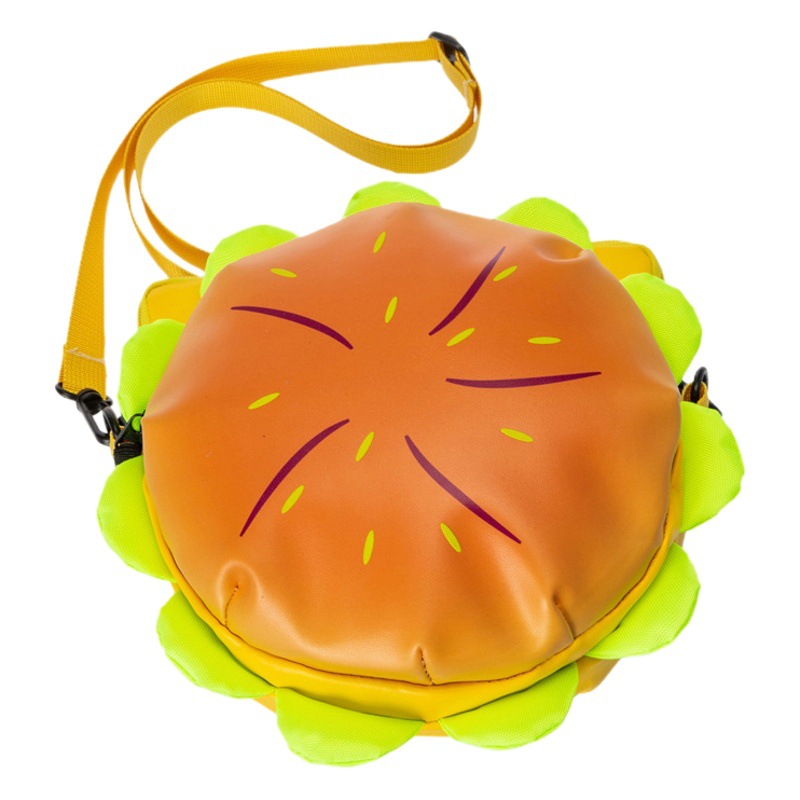 Bolsa de mensajero de hamburguesa Pequeño Libro Rojo Mismo queso de dibujos animados bolsa de mensajero de hamburguesa tridimensional bolso de hombro femenino lindo del todo partido