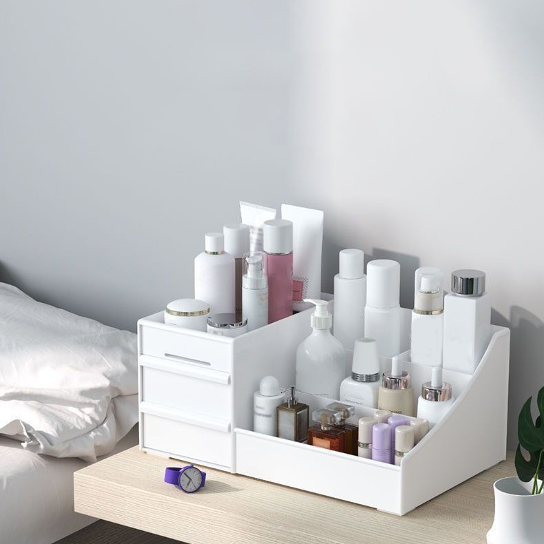 Schreibtisch-Aufbewahrungsbox Kosmetik-Aufbewahrungsbox Frisiertisch-Regal (FBA-kompatibel) Schlafsaal-Hautpflege-Organizer