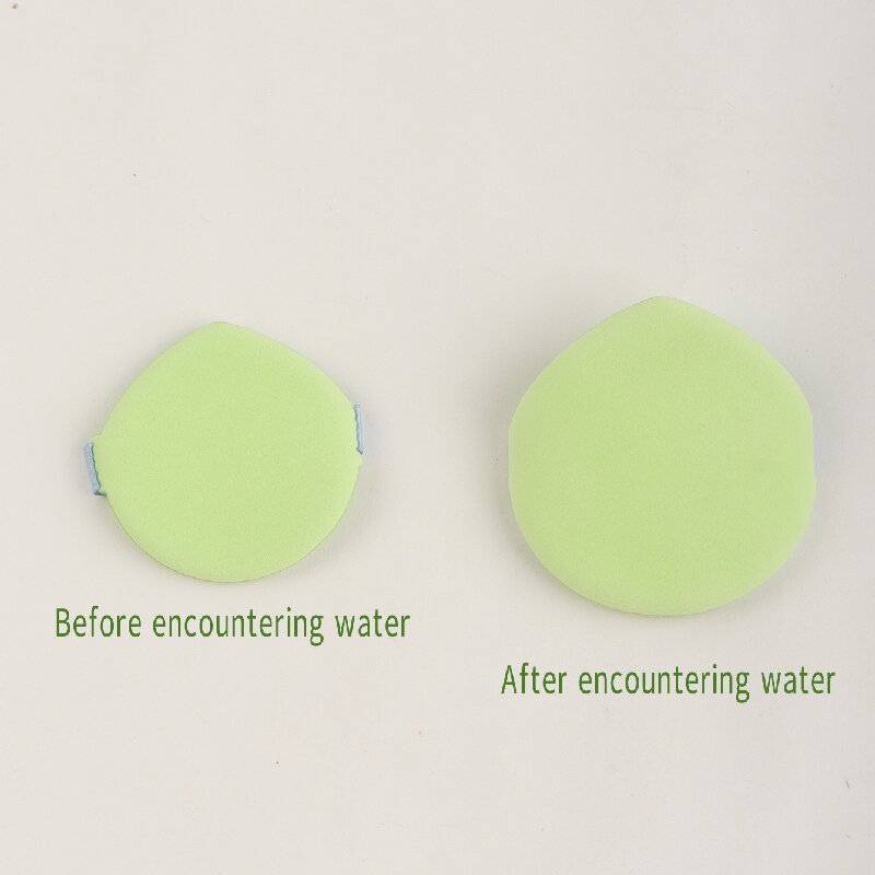 Nuevo sistema de frutas de algodón en polvo, cojín de aire sin látex verde, Xyinshein / temu, una pieza de cabello