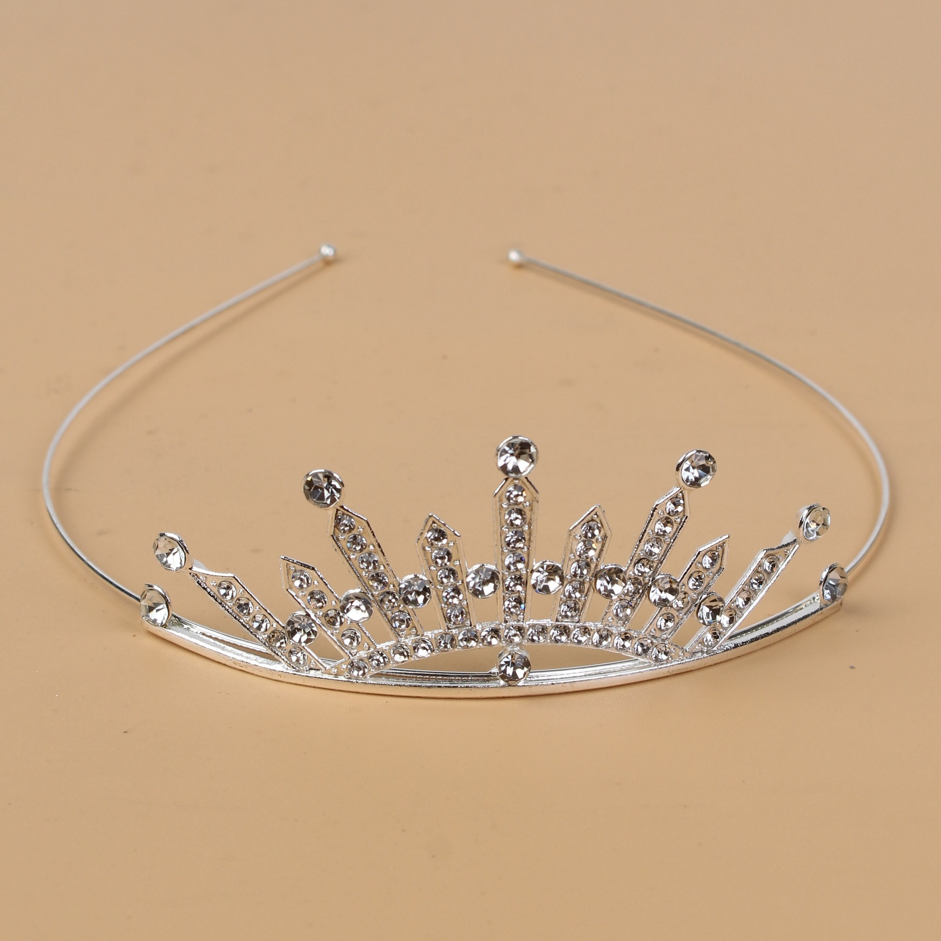 Princesa de cristal coreana corona de novia diamante de cristal anillo de cabello estudio de fotos accesorios para el cabello vestido de boda