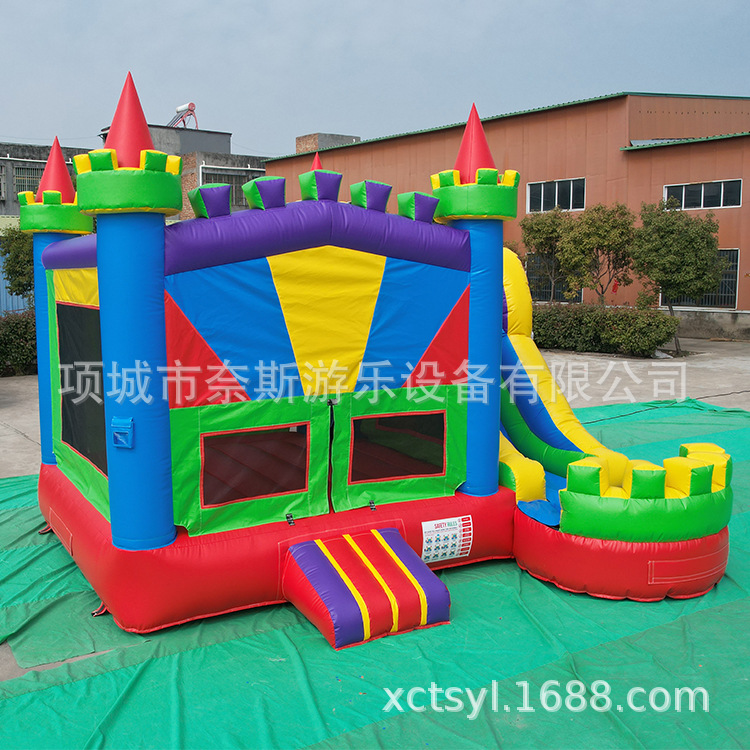 Transfronterizos niños inflables al aire libre cama de salto cuadrada diapositiva bolsa traviesas al aire libre gran castillo inflable cuadrado puesto