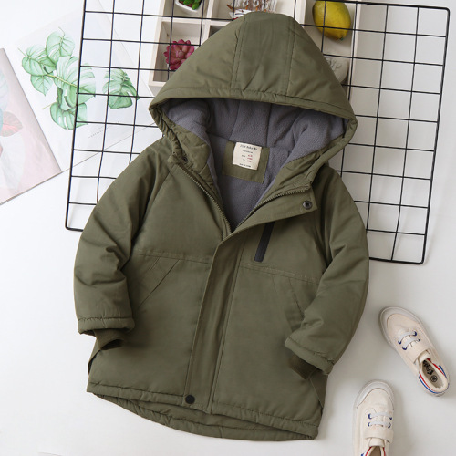 Children's winter warm padded cotton jacket, cross-border exclusive, thickened and lined, new children's cotton coat for 2025
