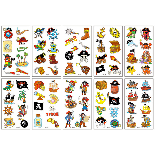 children's cartoon tattoo stickers
