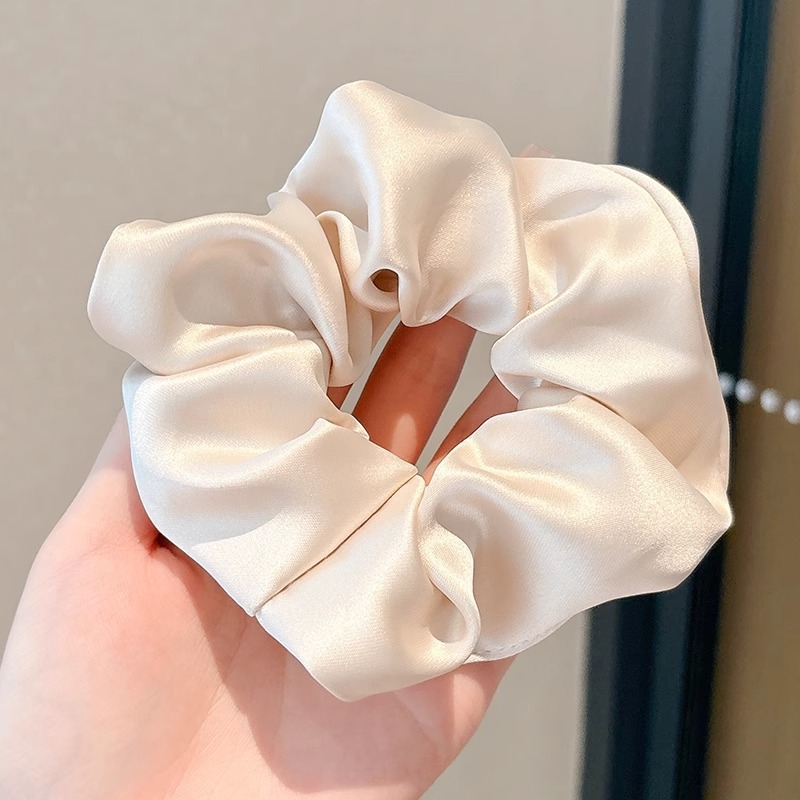Anillo para el cabello de intestino grueso de gran tamaño coreano, bufanda cuadrada de alta calidad femenina, cuerda para el cabello, banda elástica y duradera, flor de viento perezosa